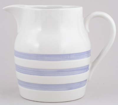Jug or Pitcher Hooped Churn Pale Blue